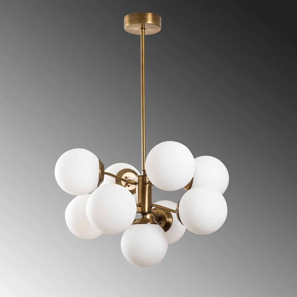 Chandelier Mudoni – Branco Vintage – 70 cm x 80 cm