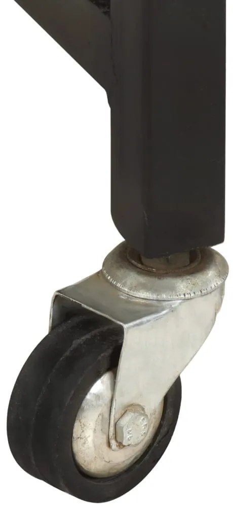 Carrinho de cozinha 87x36x81 cm madeira recuperada maciça