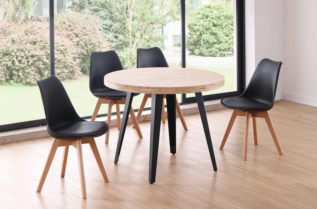 Mesa BERG Fixa (Madeira/Metal | 100cm)