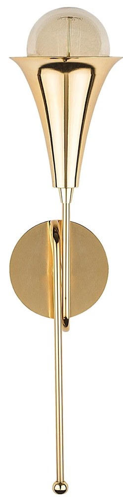 Aplique de Parede Sarmal – Dourado – 13 x 15 cm