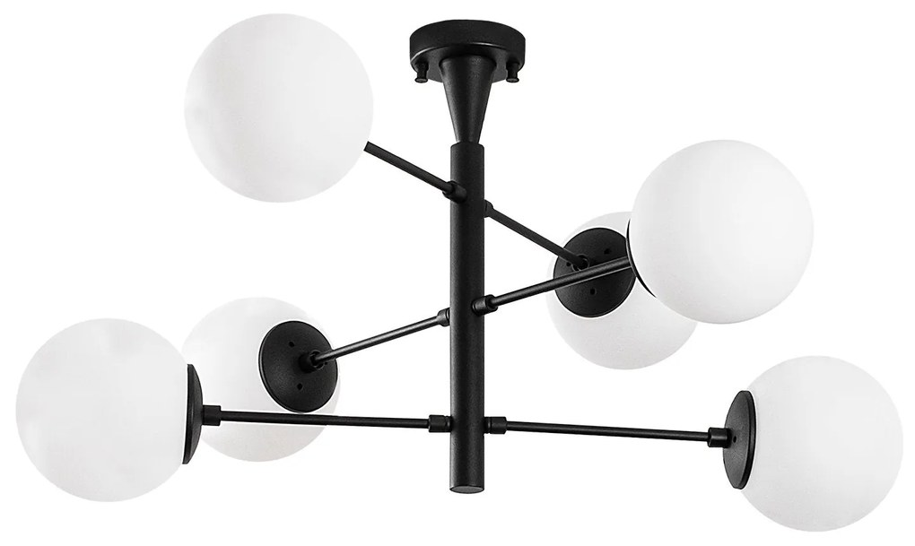 Candeeiro Arge – Preto – 75 x 75 x 40 cm