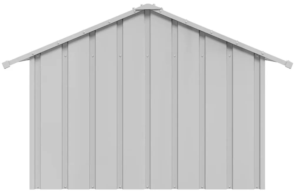 Casota para cães com telhado 83x130x85 cm aço galvanizado