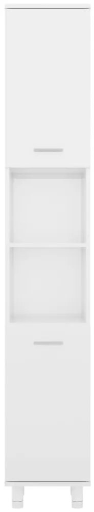 Armário casa de banho derivados de madeira branco brilhante