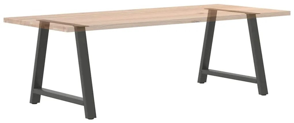 Pés para mesa de jantar em formato A, 2 peças, antracite, 100x(72-73)