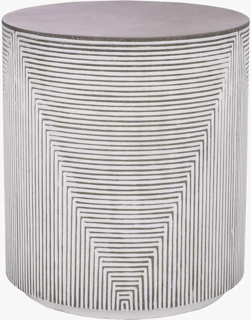 Mesa de apoio redonda em cimento Verona