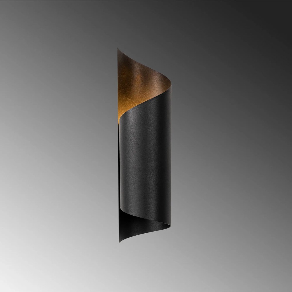 Candeeiro de Parede Sivani – Preto – 10 x 16 cm