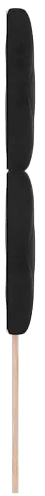 Cabeceira LED Blocos de Diamante Preto 100 cm Veludo