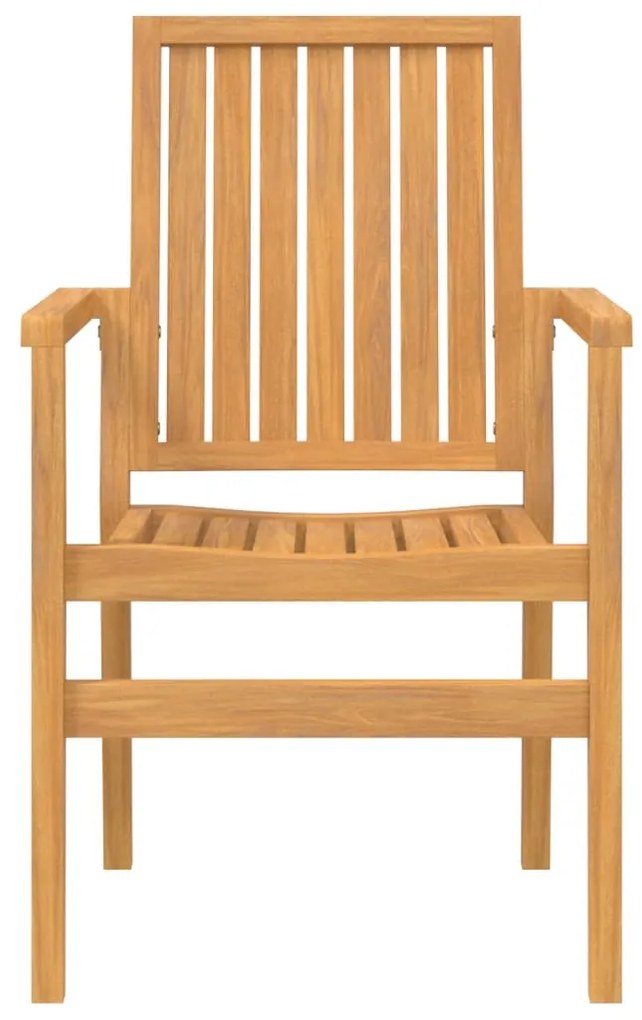 5 pcs conjunto de jantar p/ jardim madeira de teca maciça