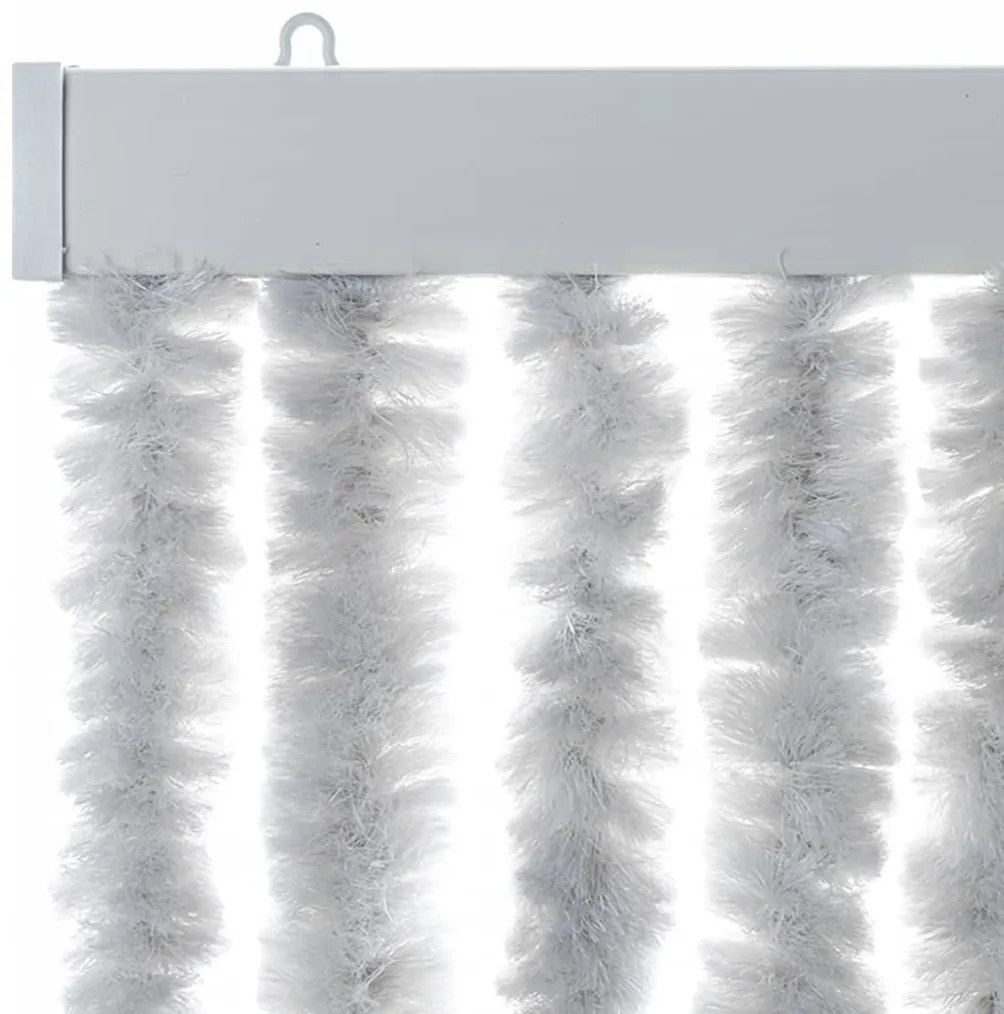 Cortina anti-insetos 100x230 cm chenille cinzento