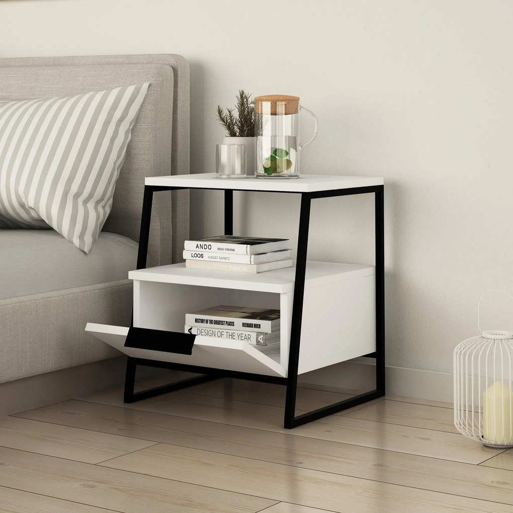 Secretária de Estudo e Estante Box – Nogueira e Creme – Secretária: 12