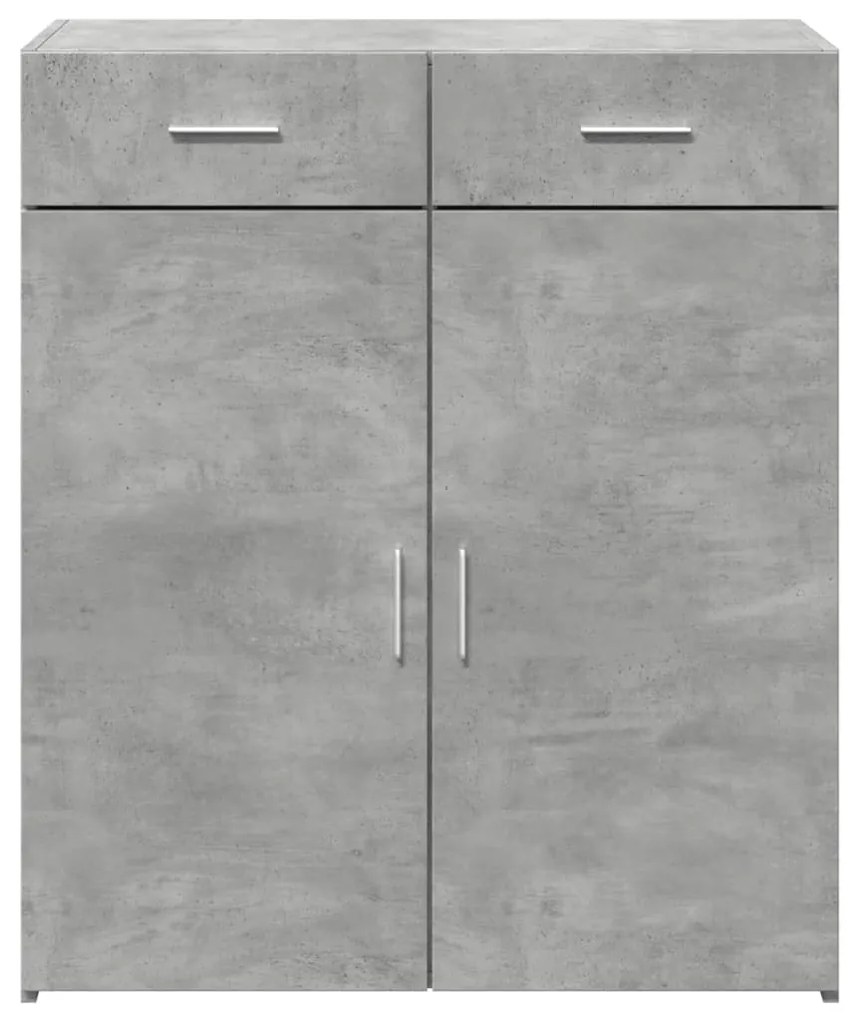 Aparador 80x42,5x93 cm derivados de madeira cinzento cimento
