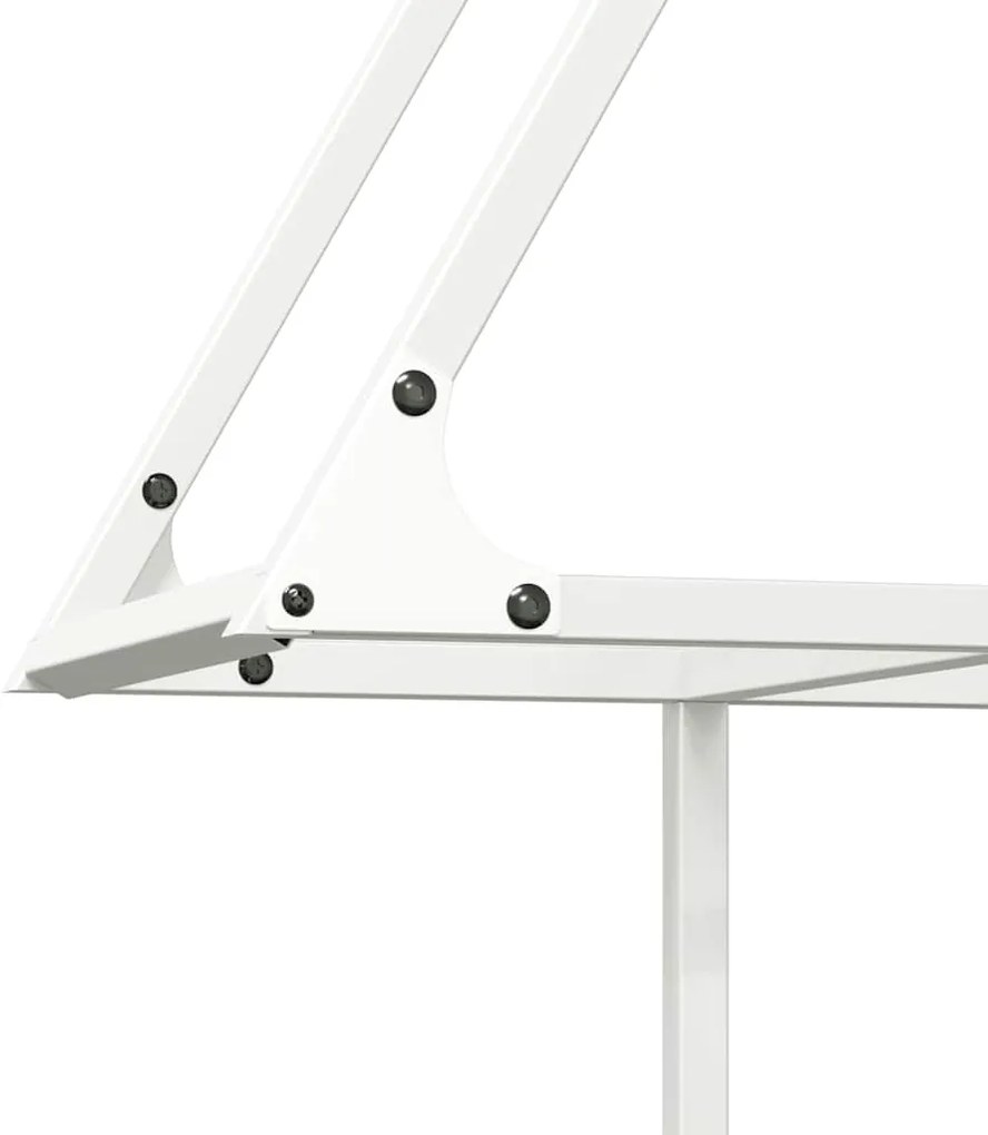 Suporte para lenha 80x25x90 cm aço laminado a frio branco