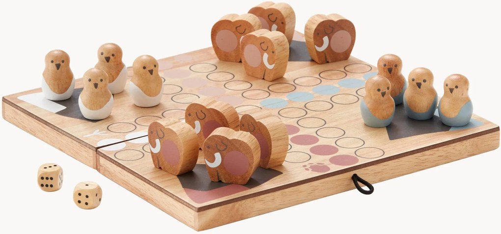 Jogo em madeira Ludo Neo, conjunto de 19