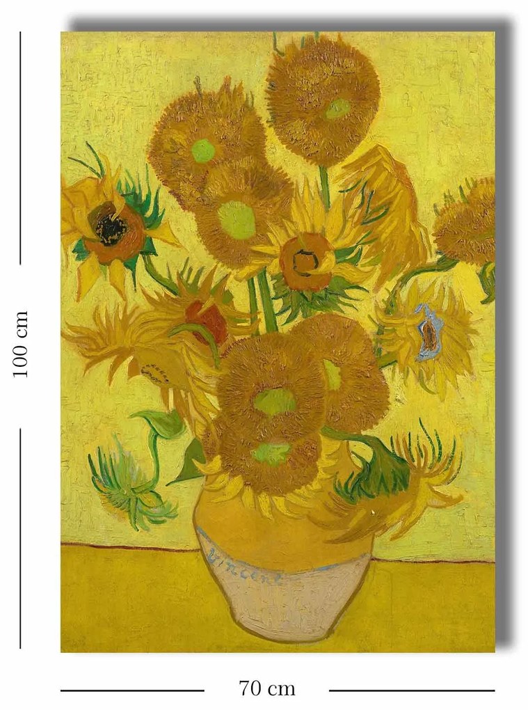 Pintura Decorativa em Tela 70100VANGOGH023 – Multicolor – 70 x 100 cm