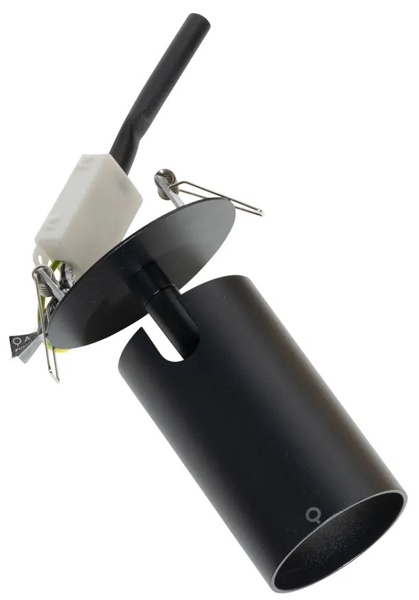 Foco embutido moderno preto GU10 50mm - Chels