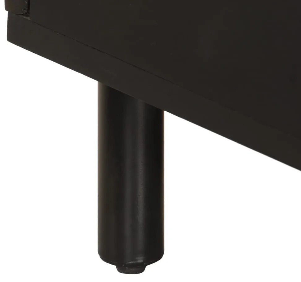 Mesa de centro 80x50x40 cm madeira de mangueira maciça preto