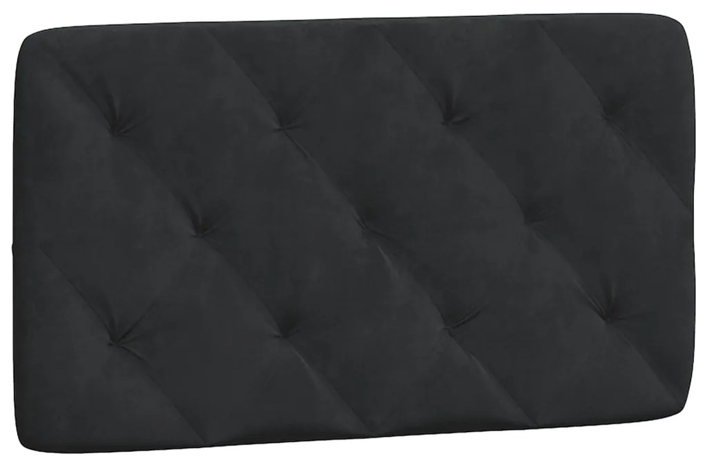 Estrutura de cama c/ luzes LED 90x200 cm veludo preto