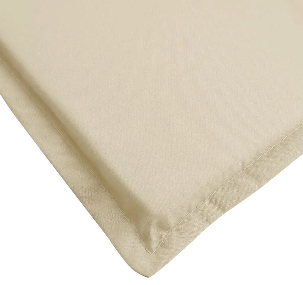 Almofadão p/ espreguiçadeira 200x60x3 cm tecido oxford bege