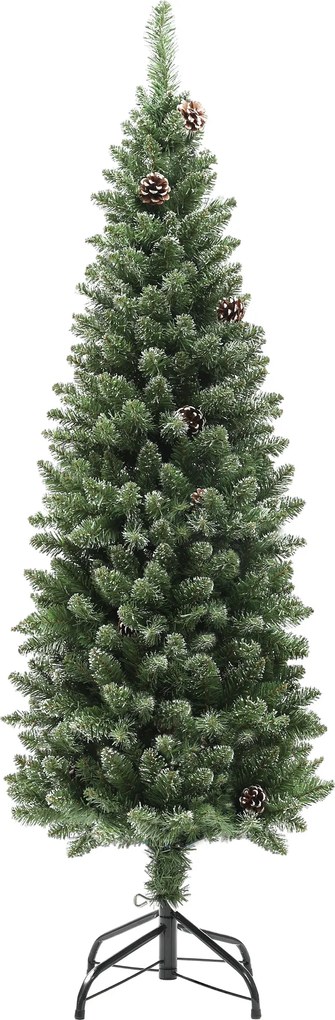 HOMCOM Árvore de Natal 150 cm Árvore de Natal Artificial com 395 Ramos e Suporte de Metal Árvore de Natal para Interior Verde | Aosom Portugal