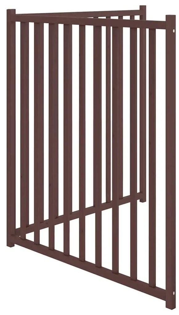 Portão p/ cães dobrável 2 painéis 160cm abeto carvalho castanho