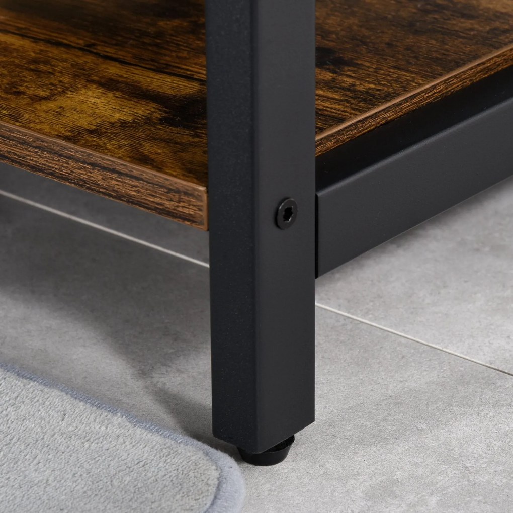 Cabide de Pé Letit com Sapateira e Banco – 100x40x184 cm – Design Rúst