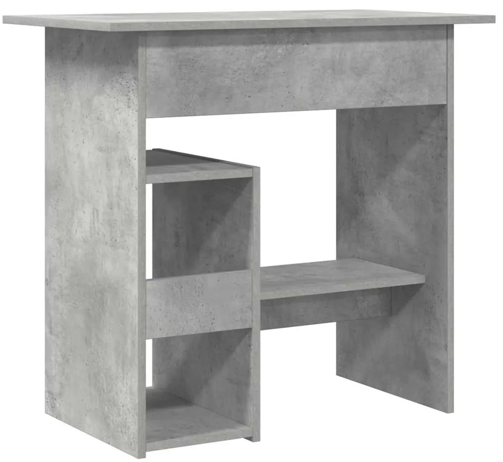 Secretária 80x45x74 cm derivados de madeira cinzento cimento