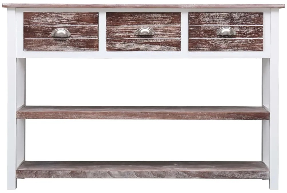 Aparador estilo antigo 115x30x76 cm madeira castanho