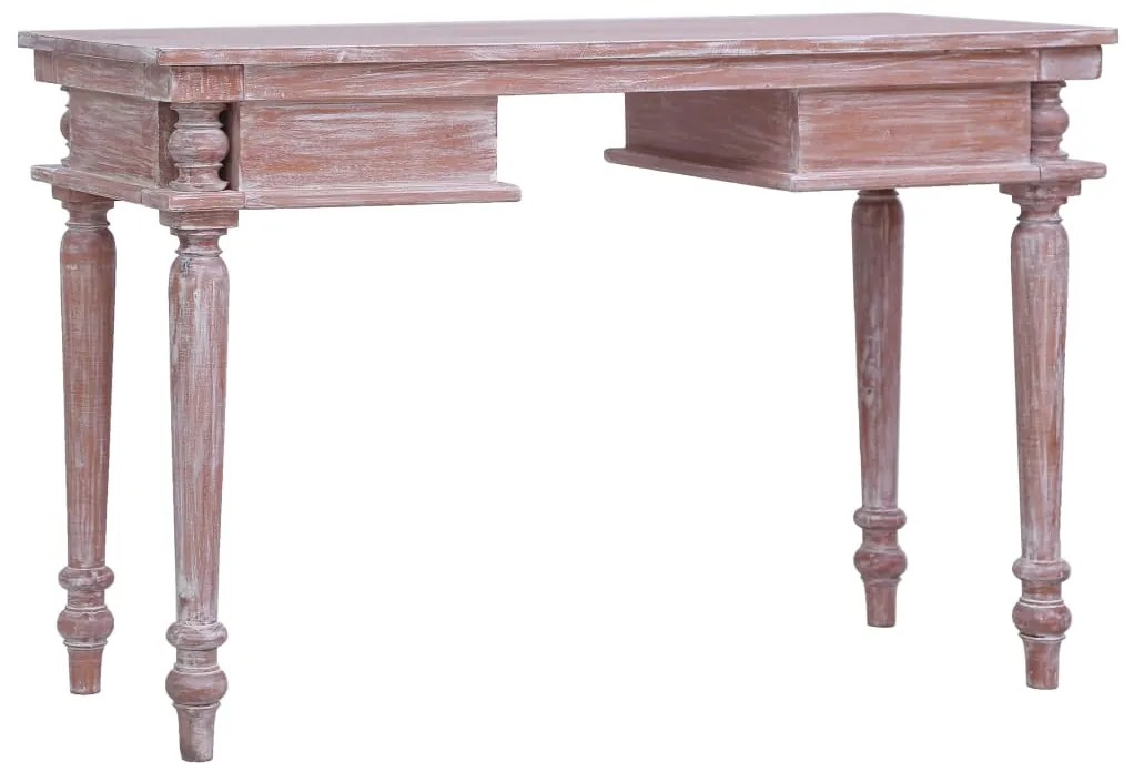 Secretária 115x50x78 cm madeira de mogno maciça