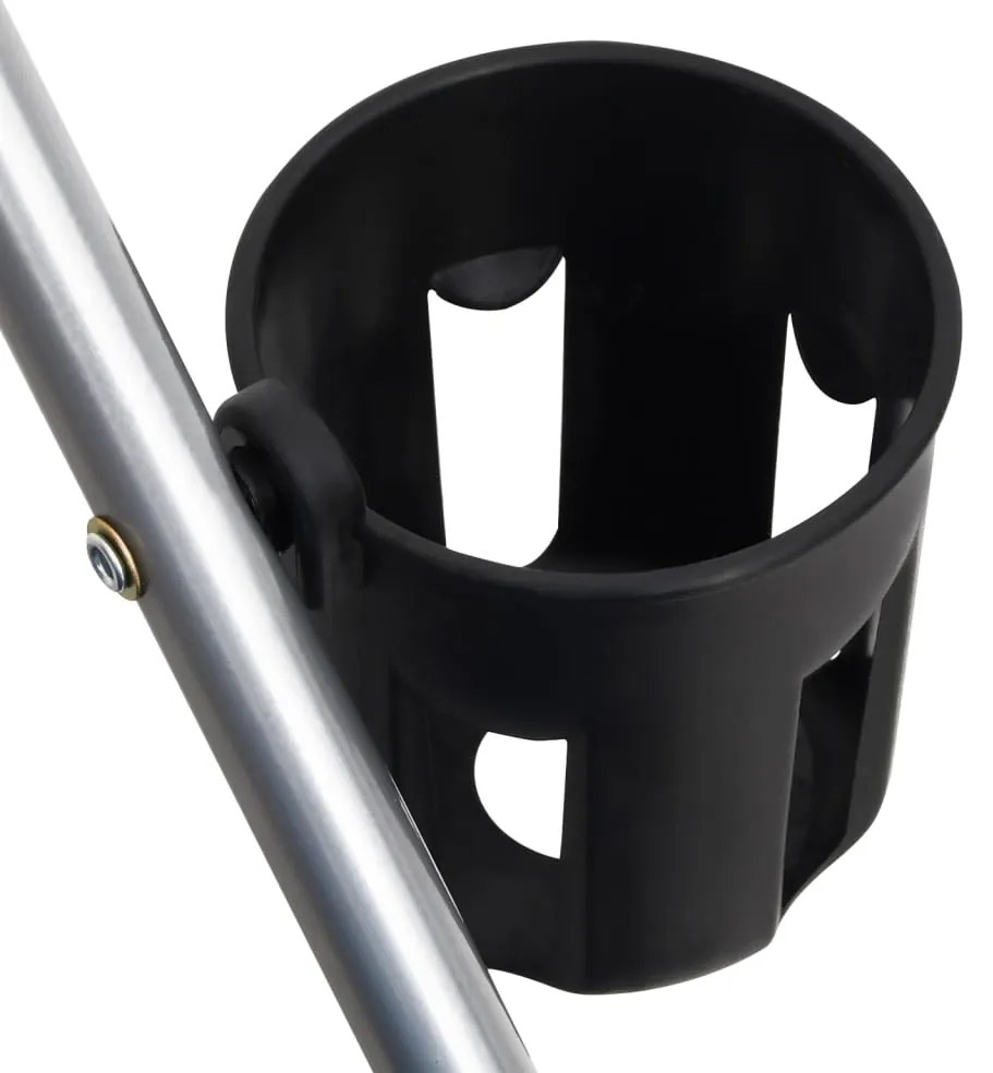 Carrinho dobrável para cães 76x50x100 cm tecido oxford vermelho