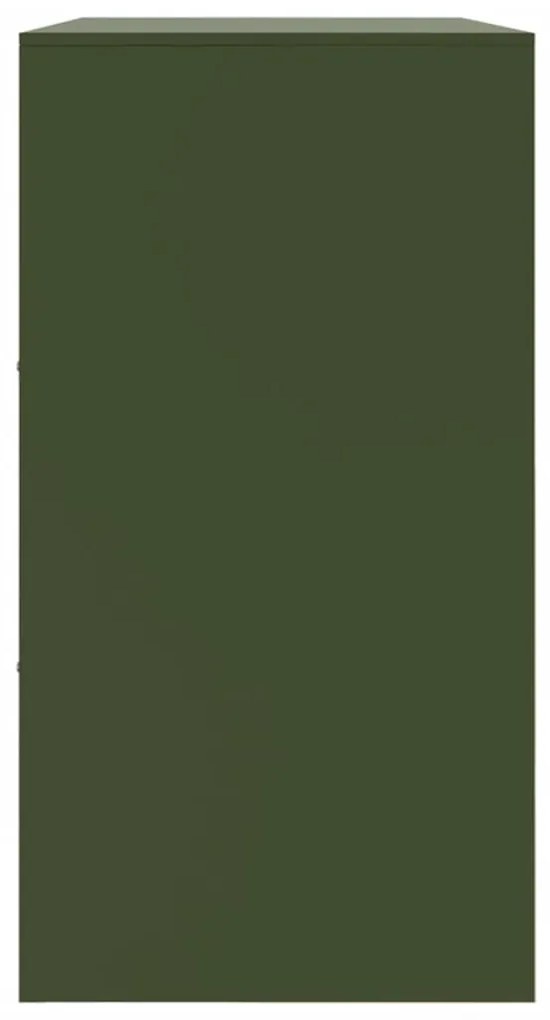 Aparador 99x39x73 cm aço verde azeitona