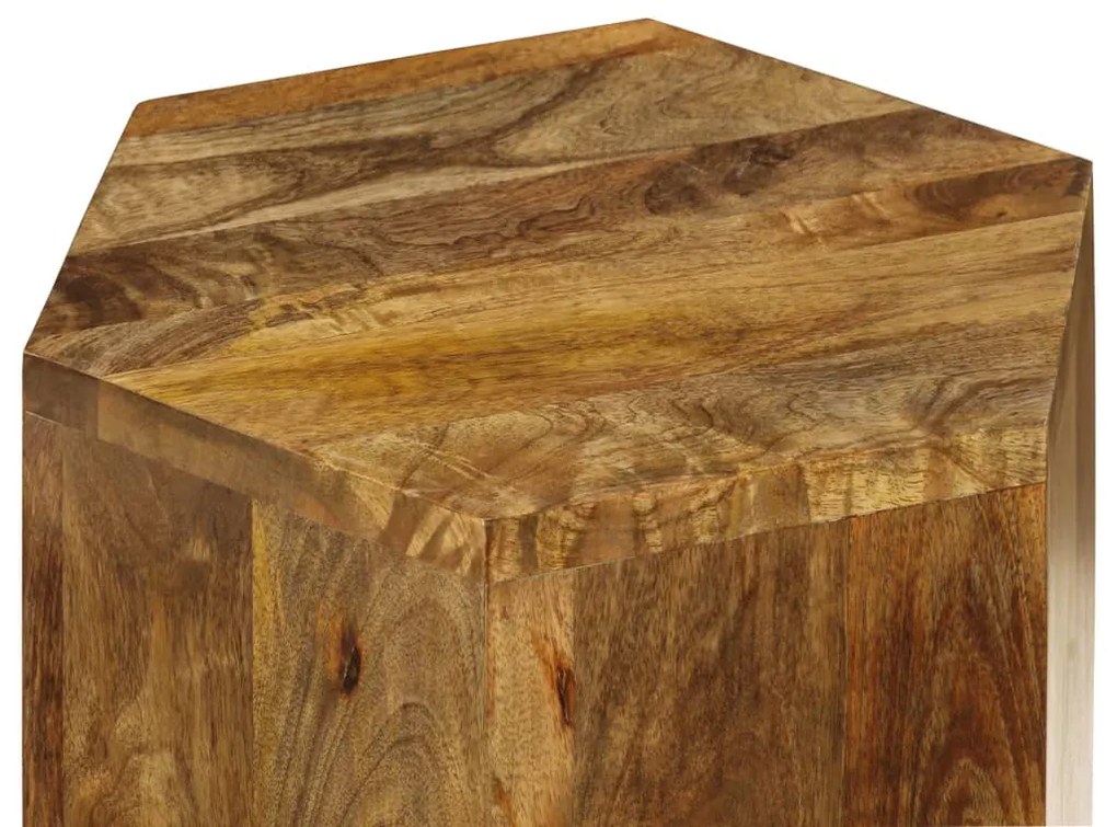 Conjunto de mesas de centro 3 pcs madeira de mangueira maciça