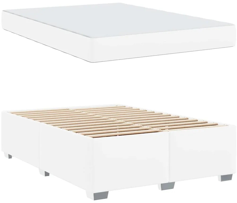 Estrutura da Cama Outros Branco 140 x 200 cm Couro sintético