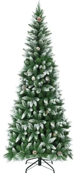 Árvore de Natal de abeto artificial de 5 pés com luzes LED e 600 pontas de galhos