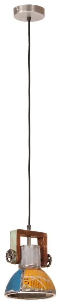 Candeeiro suspenso industrial redondo 25W 19 cm E27 multicor