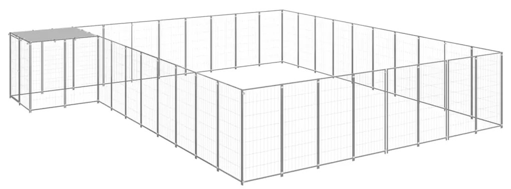 Canil 25,41 m² aço prateado