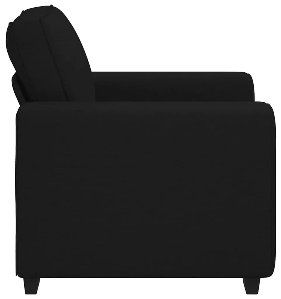 Poltrona 60 cm tecido preto