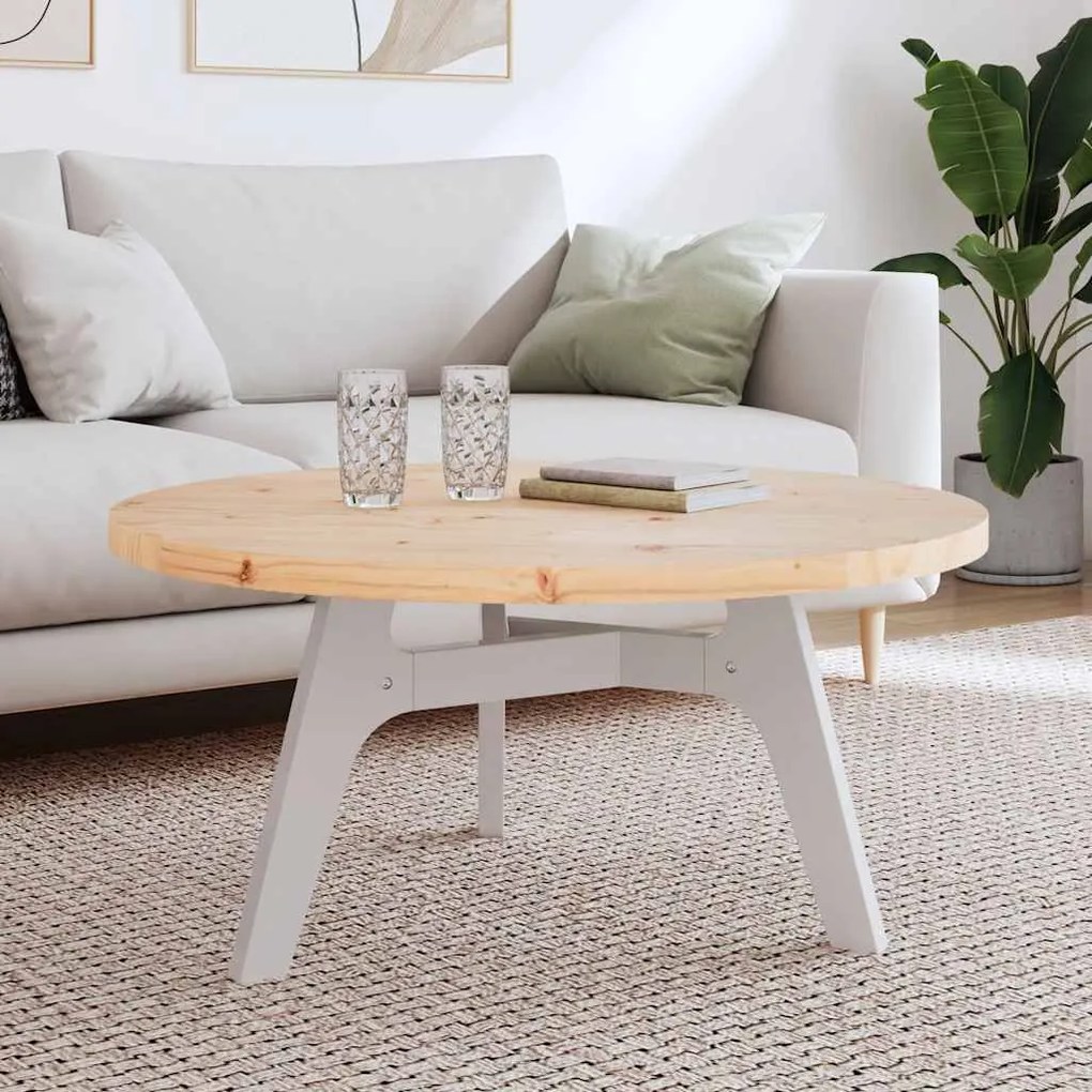 vidaXL Tampo de mesa redondo Ø90x3 cm madeira de pinho maciça
