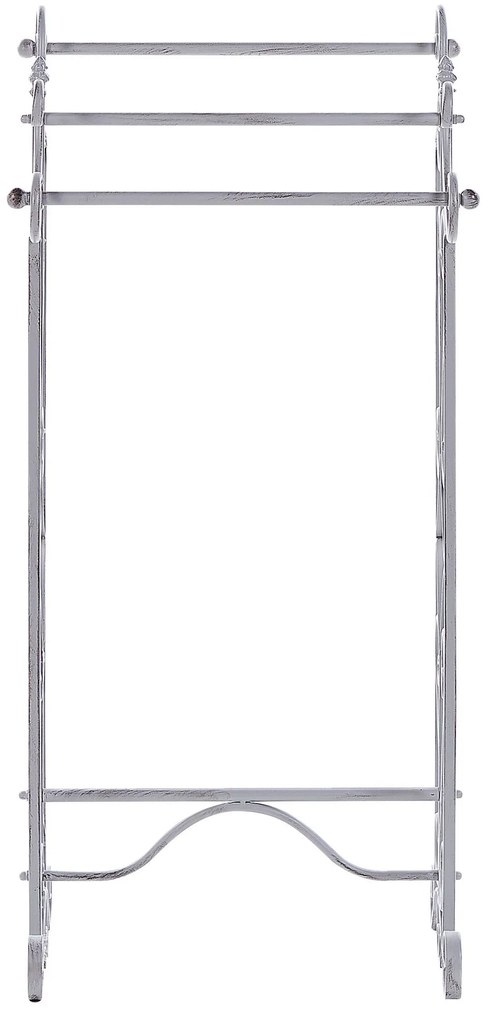 Toalheiro vertical cinzento 27 x 90 cm CHILLAN Beliani
