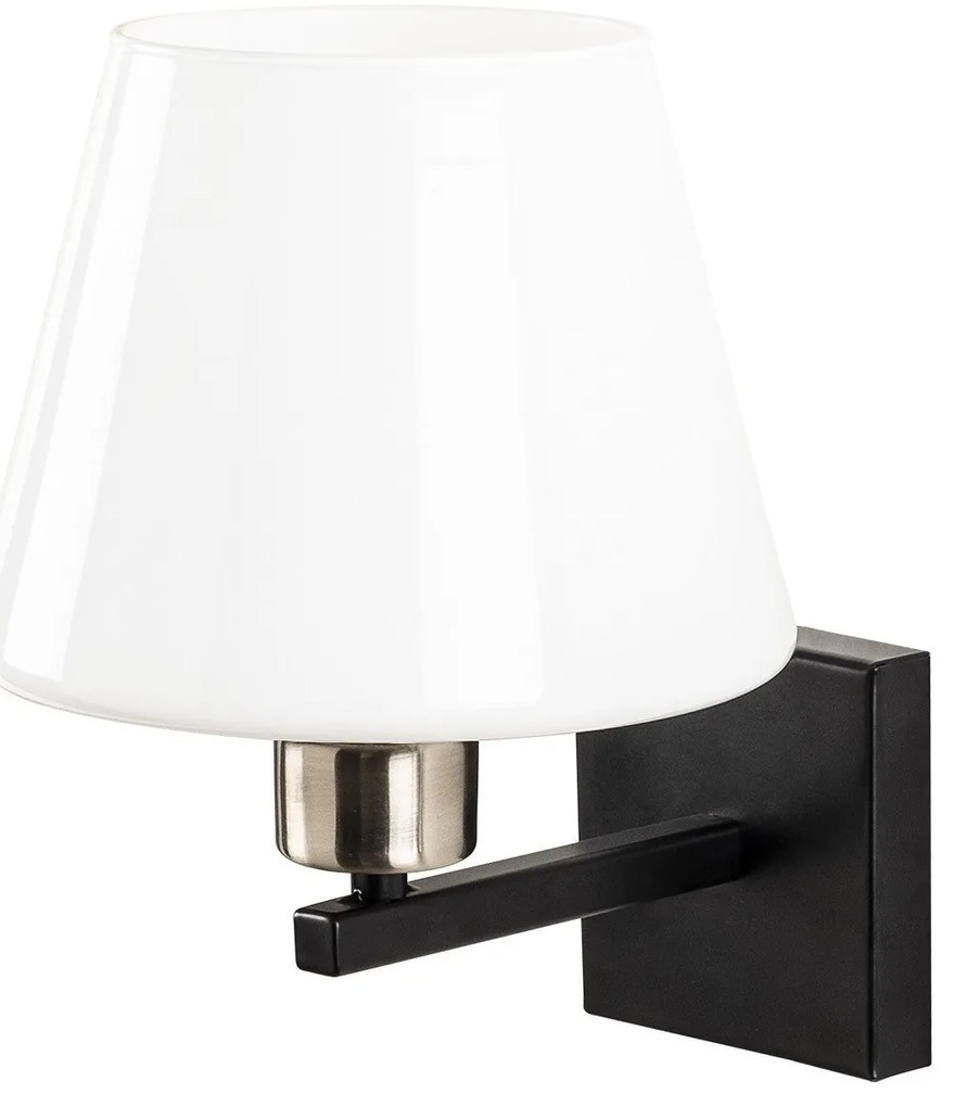 Aplique de Parede Profil – Preto, Níquel, Branco – 22 x 25 cm