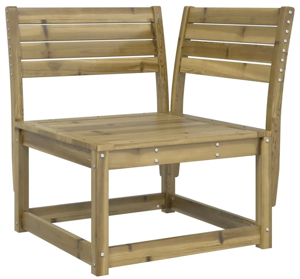 5 pcs conjunto de sofás para jardim madeira de pinho impregnada