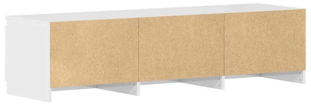 Móvel para TV 140x40x35,5cm derivados madeira branco brilhante