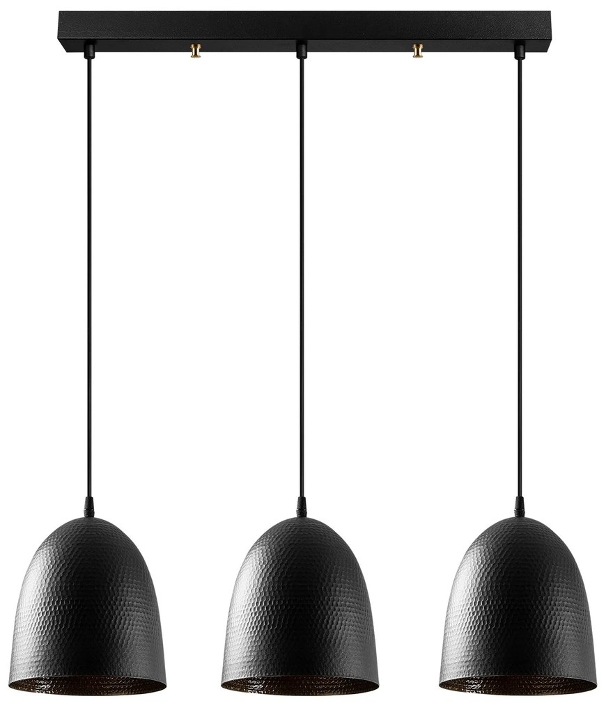 Candeeiro Suspenso Tattoo – Preto – 70 x 20 cm