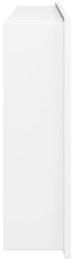 Nicho parede p/ duche 62x32x9 cm aço inoxidável branco mate