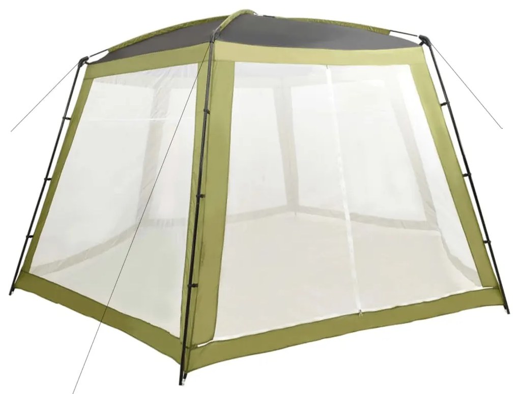 vidaXL Tenda para piscina 590x520x250 cm tecido verde