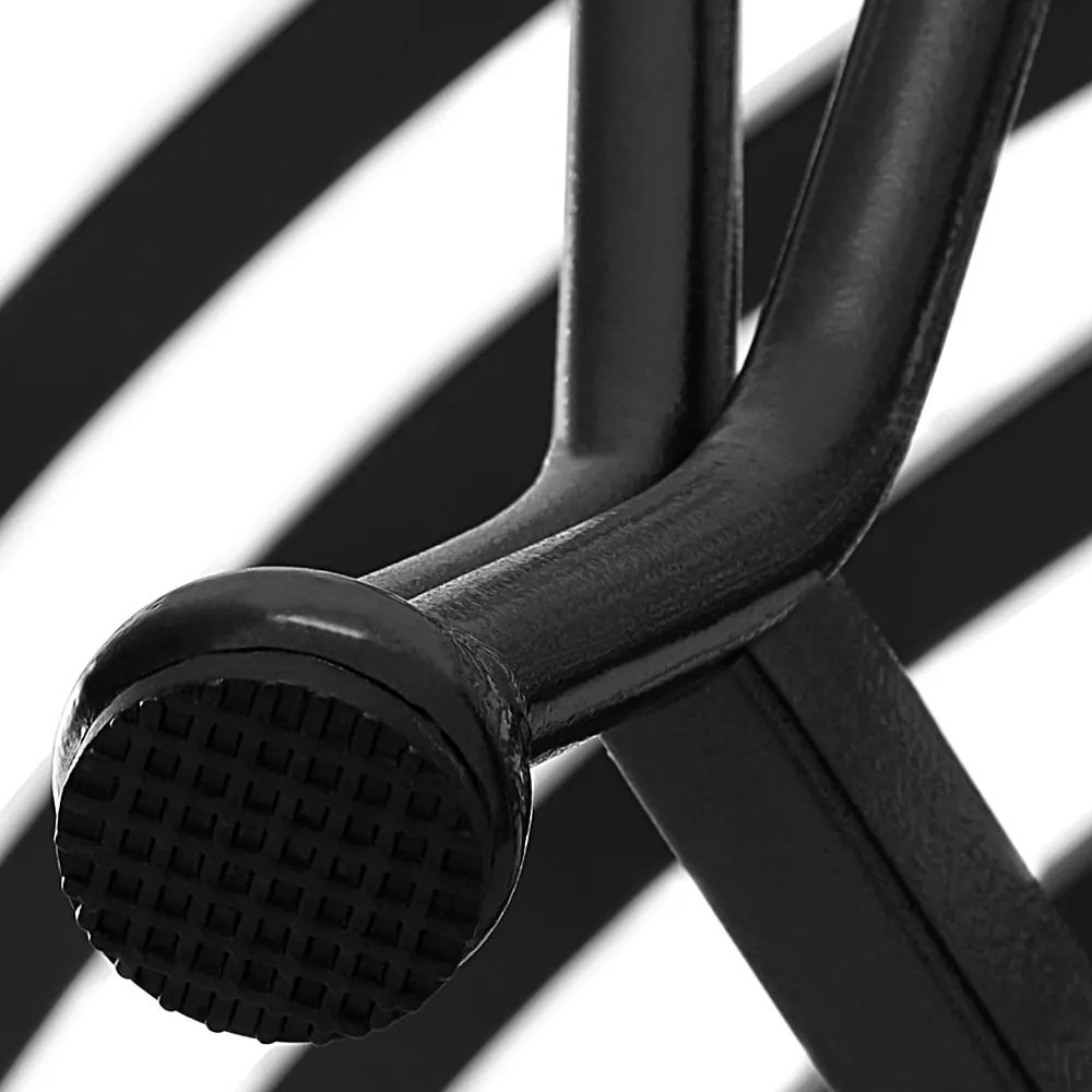 Banco Jardim de árvore Bree Metal Ø160cm Preto