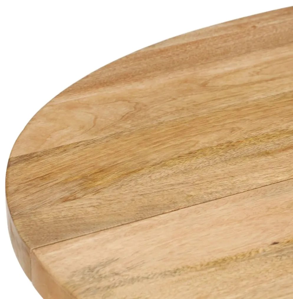 Mesa de jantar redonda 110x76 cm madeira de mangueira maciça