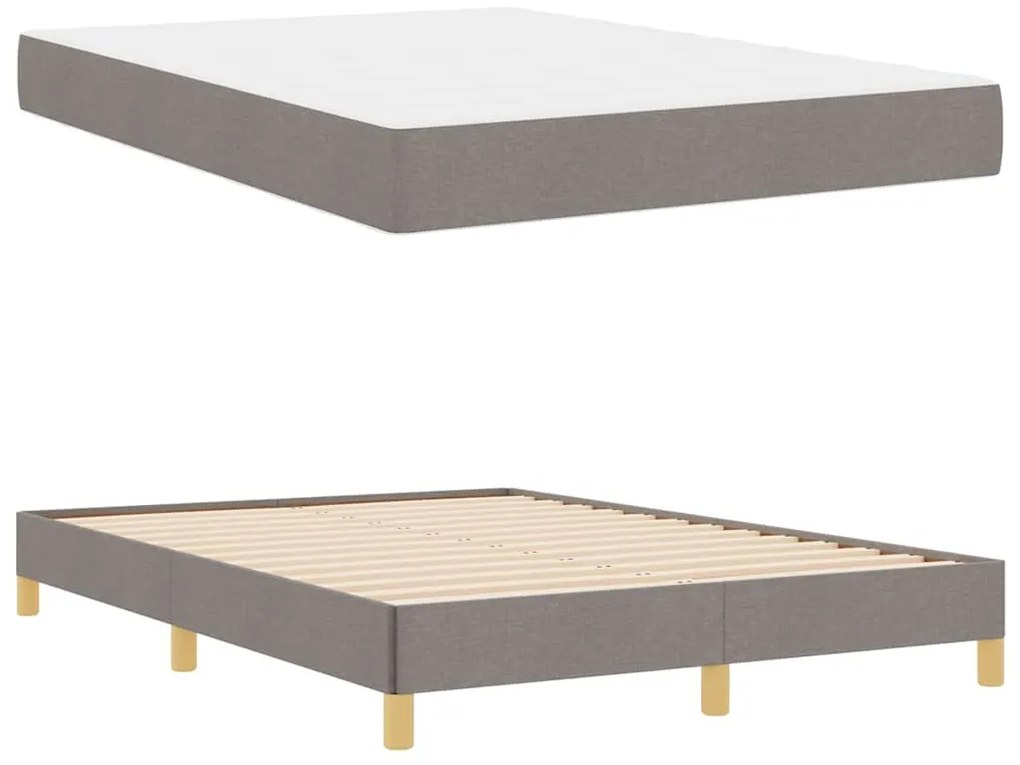 Cama Box Taupe, Marrom 140 x 190 cm