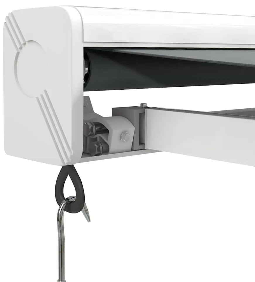 Toldo retrátil 3,5x2,5 m tecido e alumínio antracite