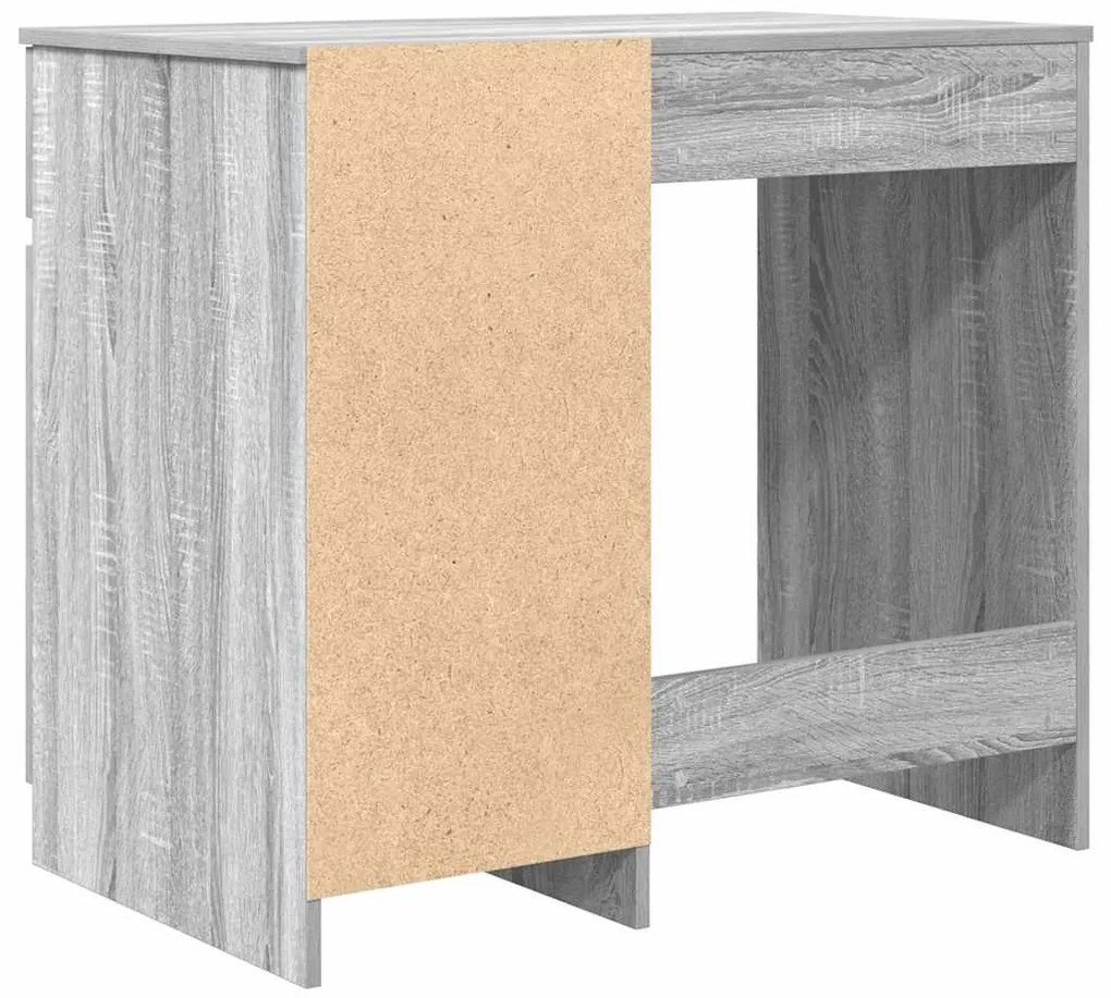 Secretária 86x49x76 cm derivados de madeira cinzento sonoma