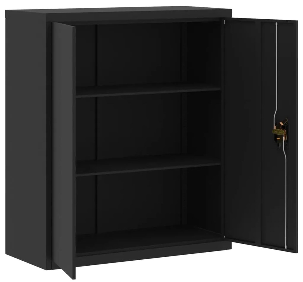 Arquivador 90x40x145 cm aço preto